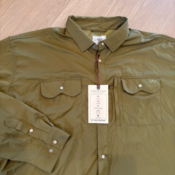 Men's 3XL King Ranch Olive Green Snap Front Western Shirt Long Sleeve Brand New - Picture 1 of 10